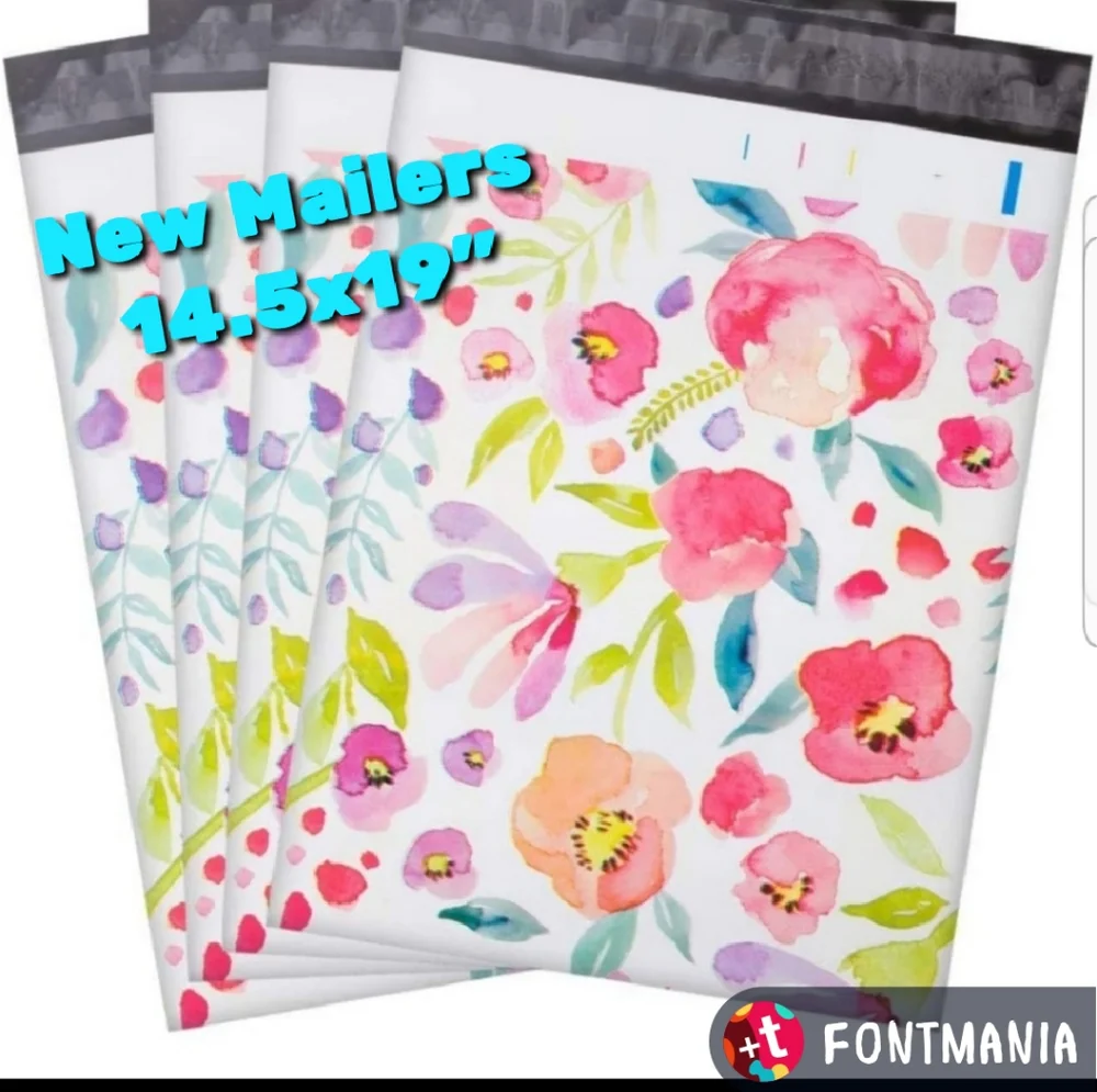✅️25  Pcs  14.5x19, Large Poly Mailers, Cute Packagi